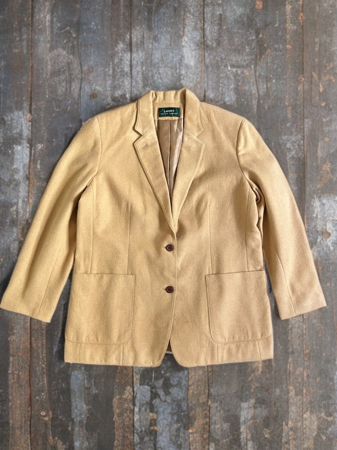 로렌 랄프로렌 카멜 헤어 블레이저 Made in USA 상품이미지1