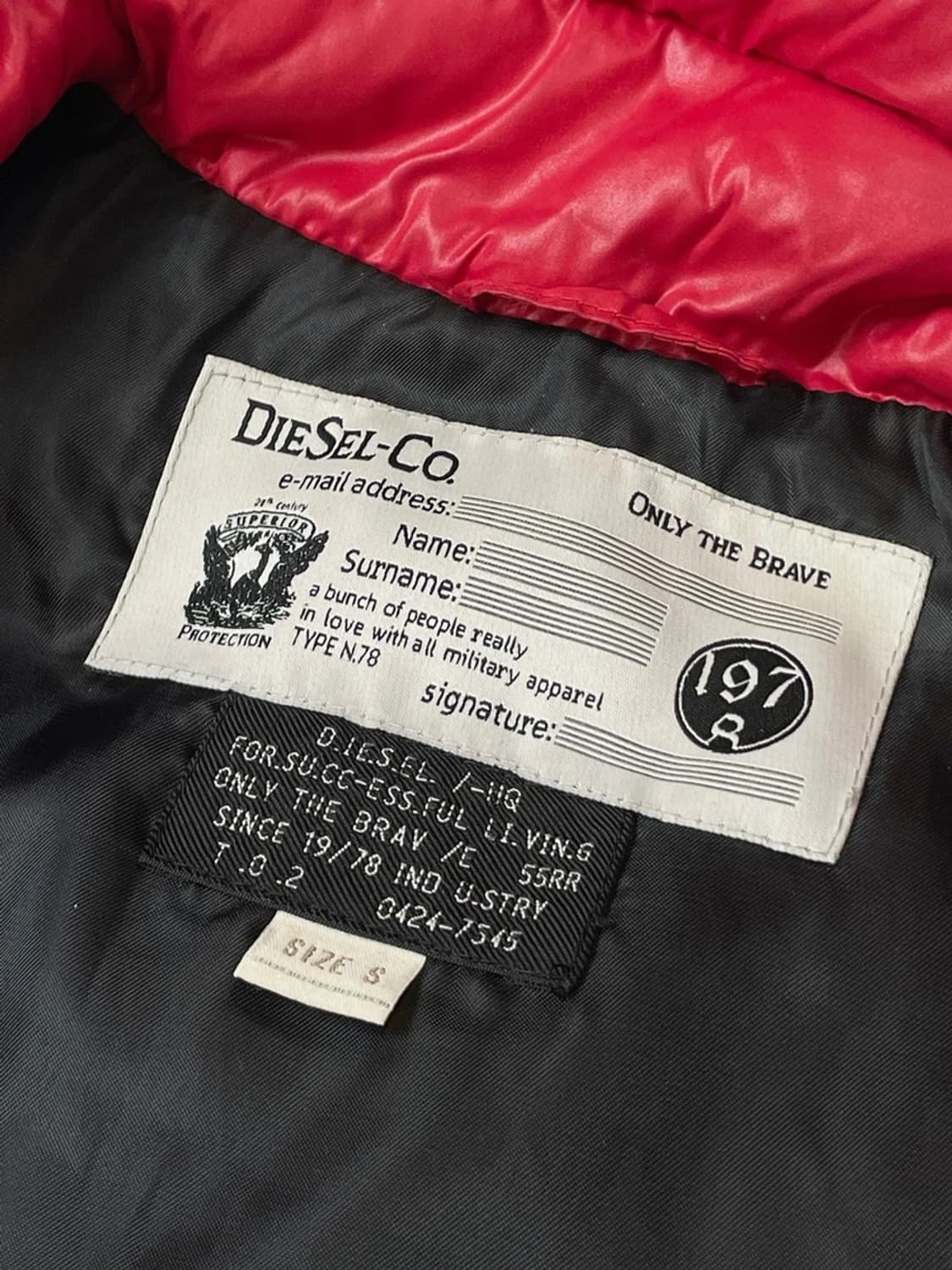 디젤 DIESEL 00s 지퍼 덕다운 패딩 조끼 A1397 상품이미지8