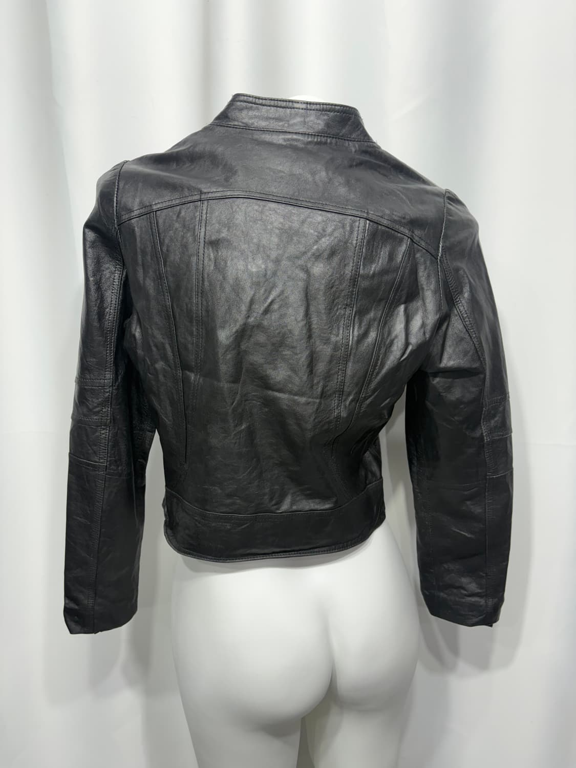 🎸블랙 레더 자켓 상품이미지6