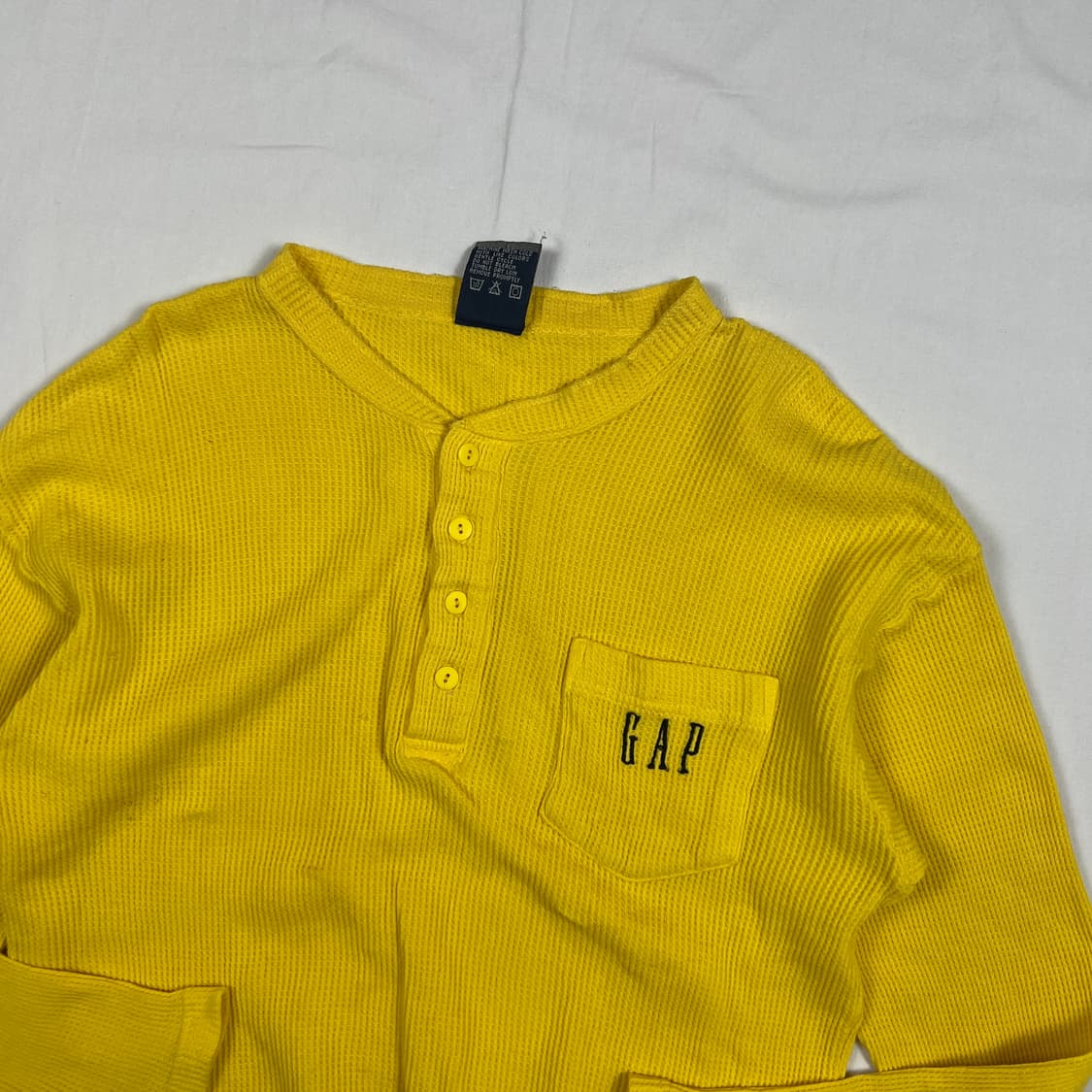 90’s 갭 gap 로고 포켓 와플 롱슬리브 긴팔티 상품이미지2