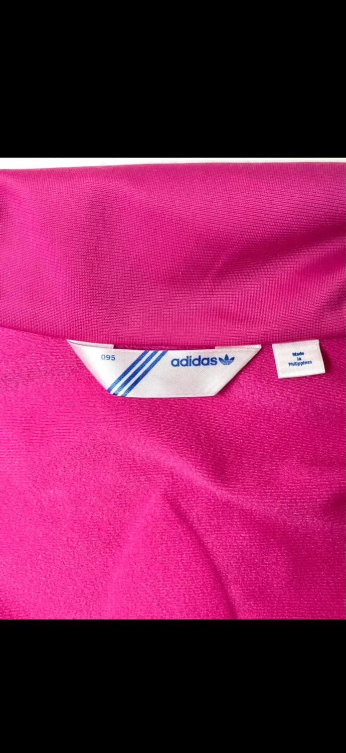 아디다스 우먼스 파이어버드 트랙탑 져지 핫핑크 빅로고 상품이미지5