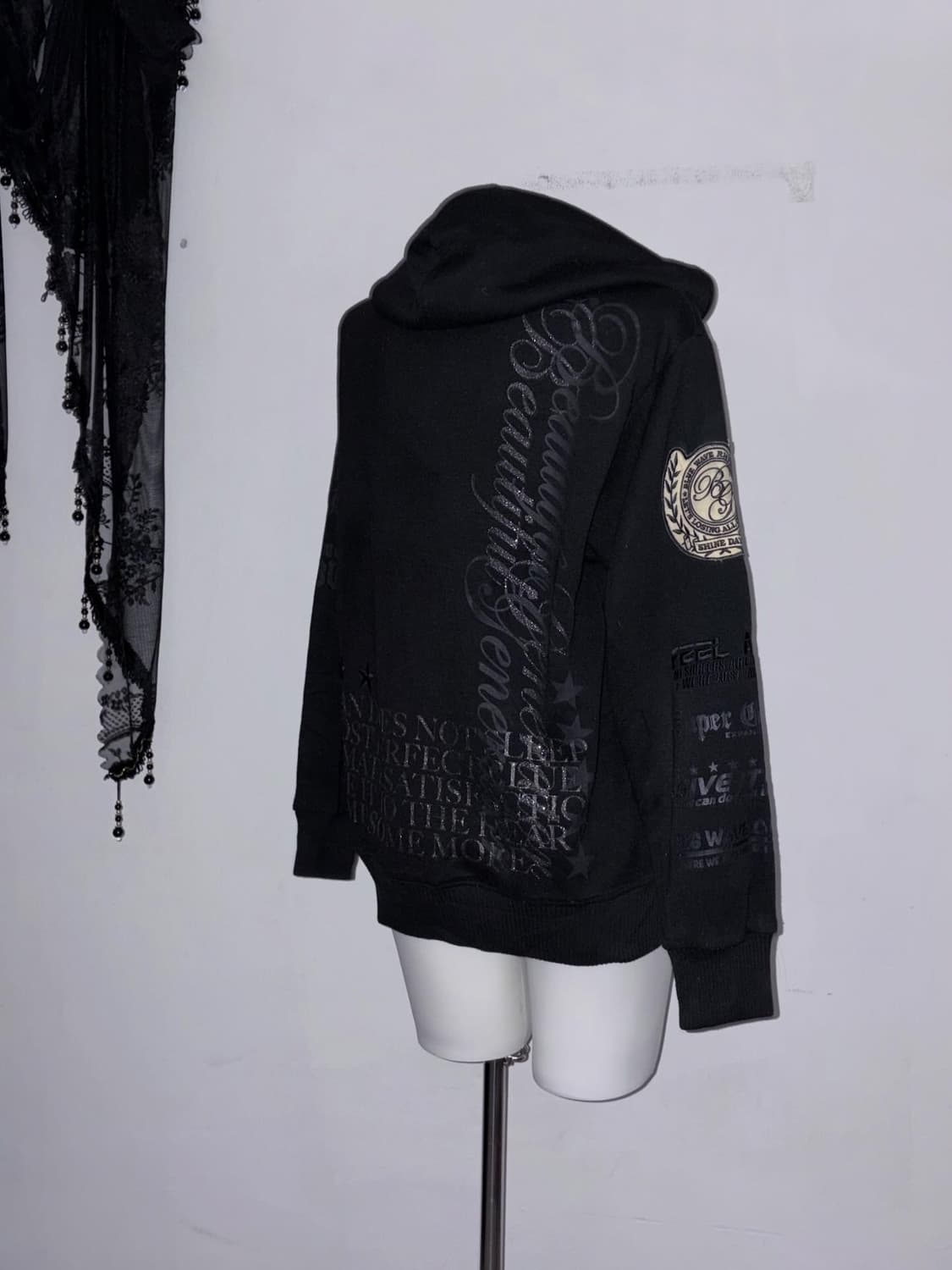 글리터 갸루펑크 후드집업 오네갸루 00s y2k 와투케 상품이미지1