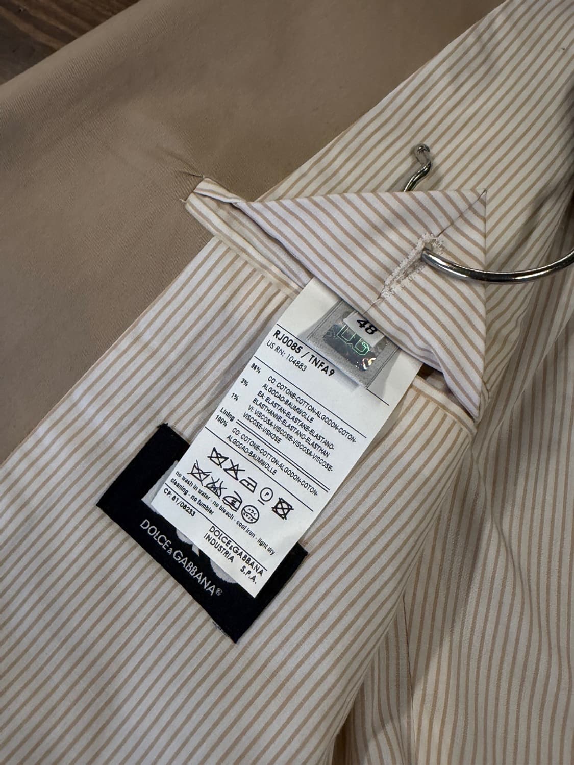 돌체앤가바나 테일러드자켓 남성100 상품이미지8