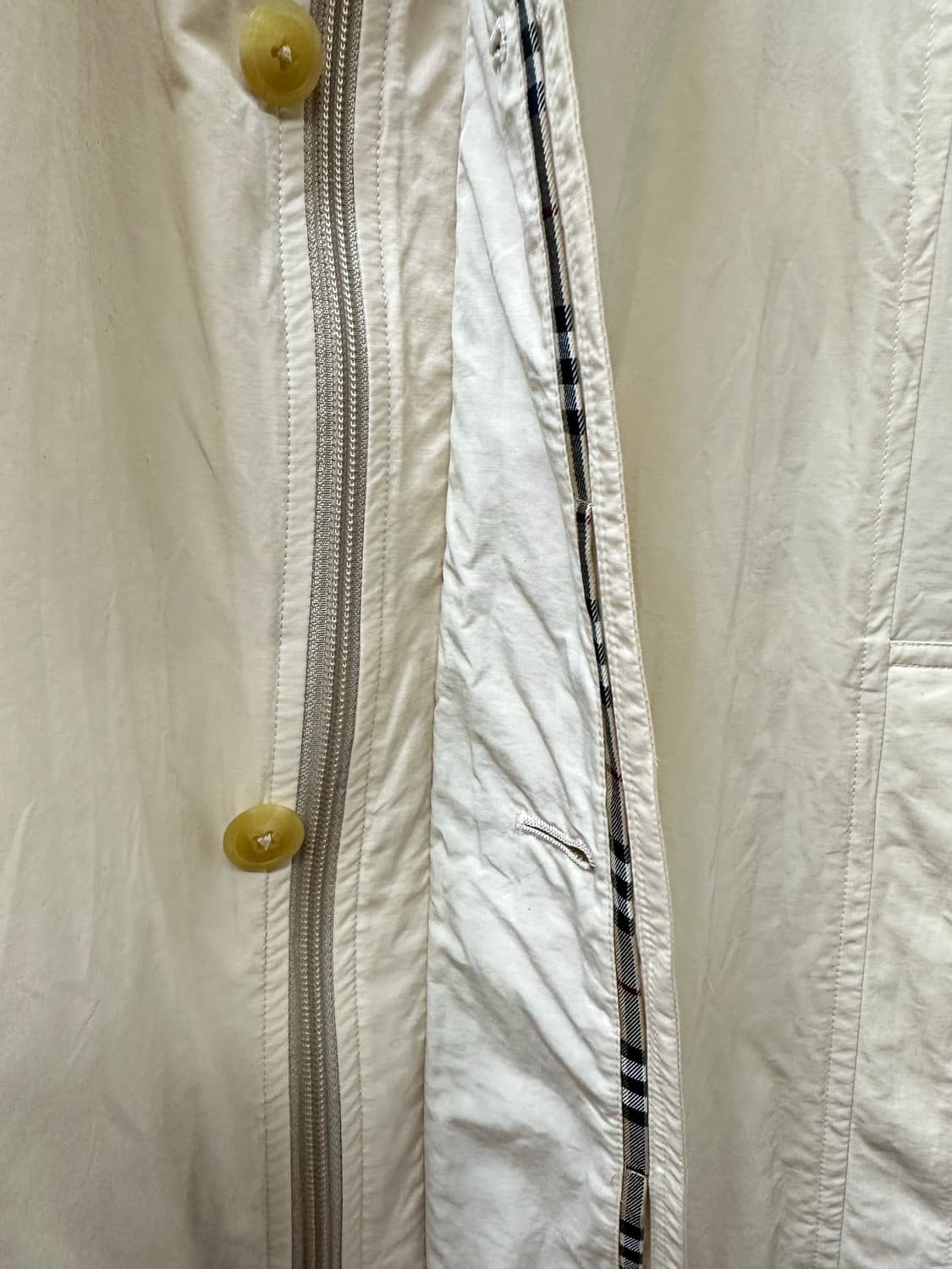 Burberry 버버리 클래식 베이지 코튼 하프 코트 자켓 상품이미지4