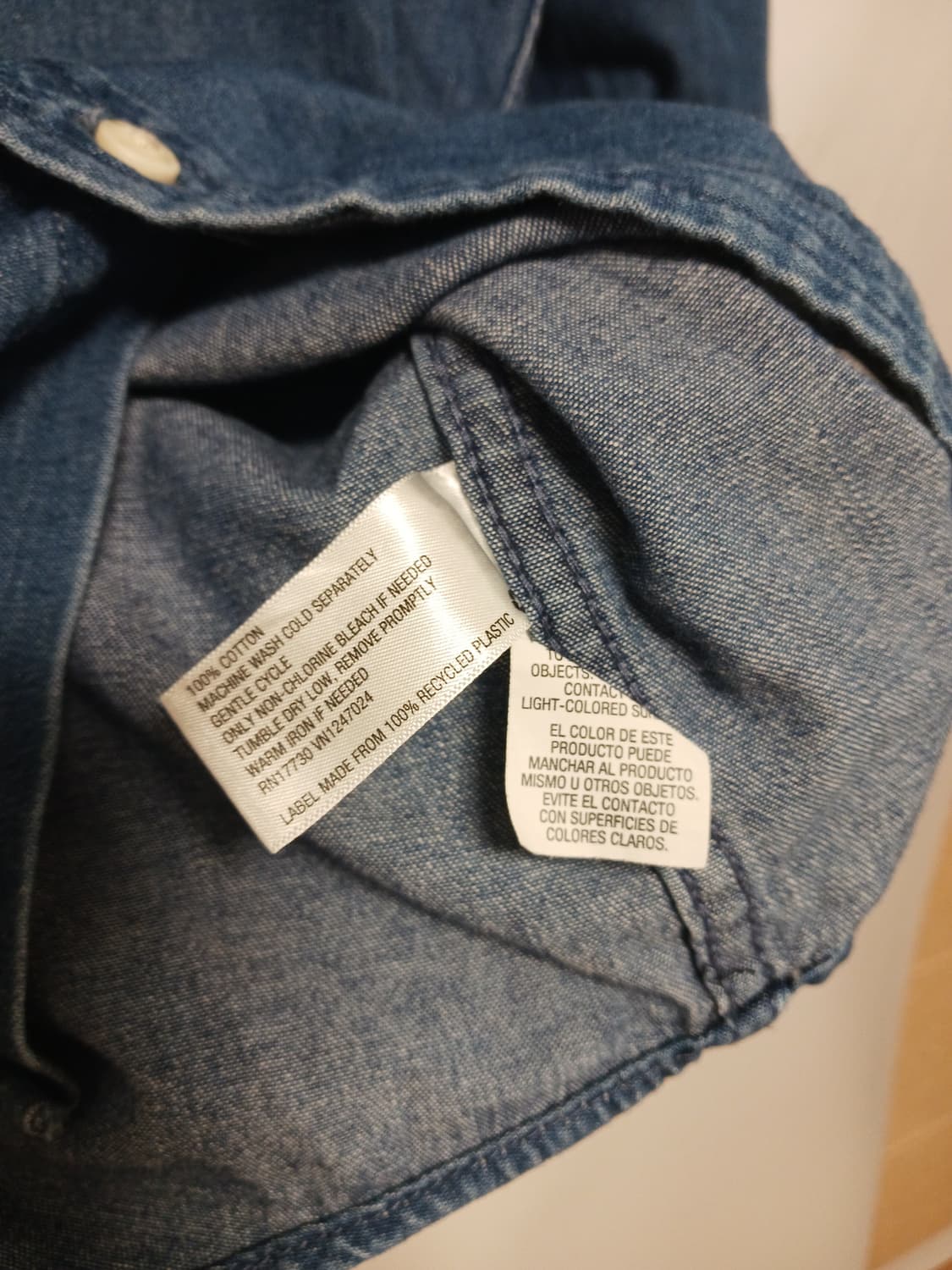 칼하트 데님 셔츠 상품이미지4