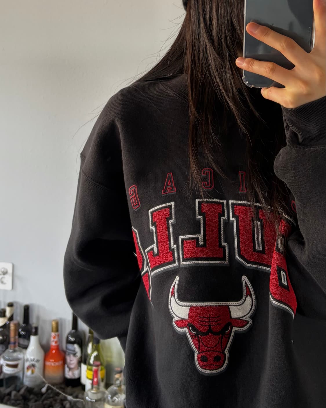 [M]PRO Layer 90s USA 시카고 불스 50/50 기모 맨투맨 상품이미지2