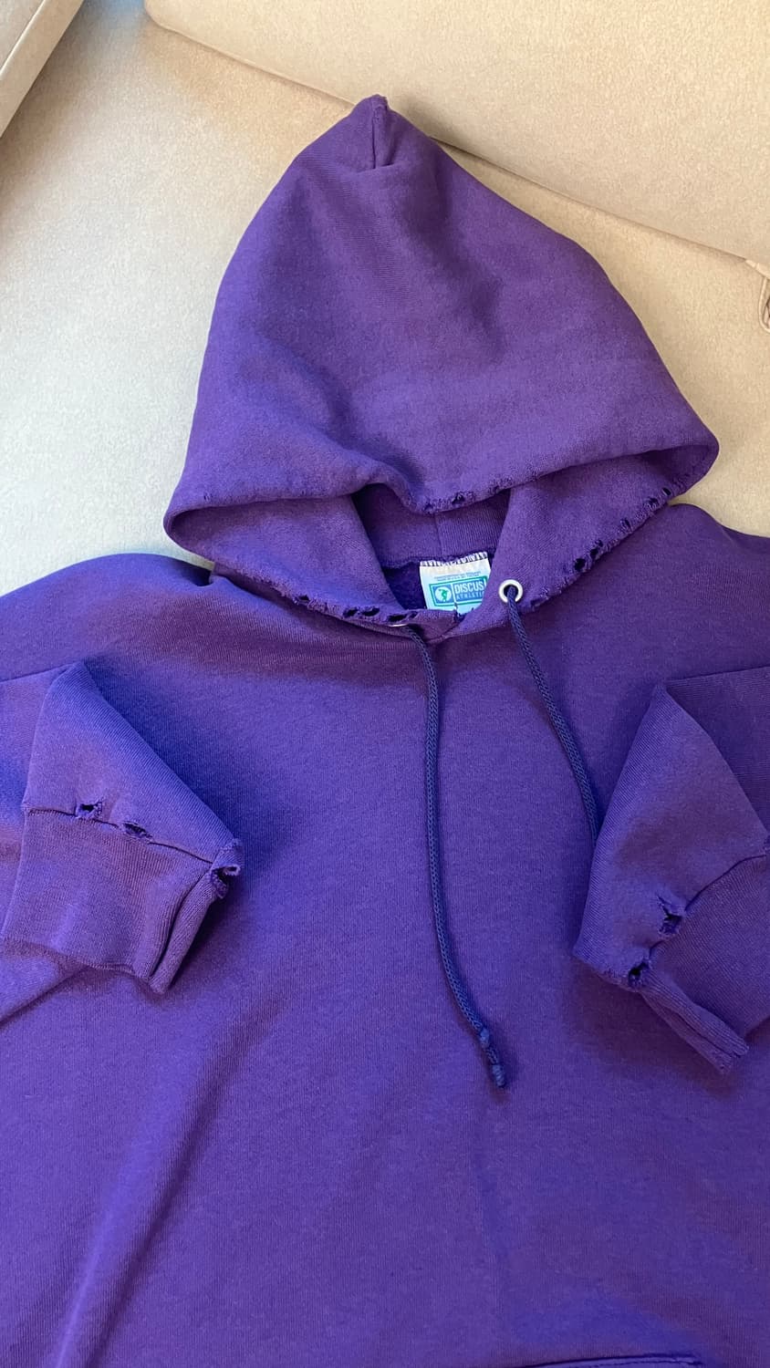 90s discus trashed distressed  hoodie 상품이미지3