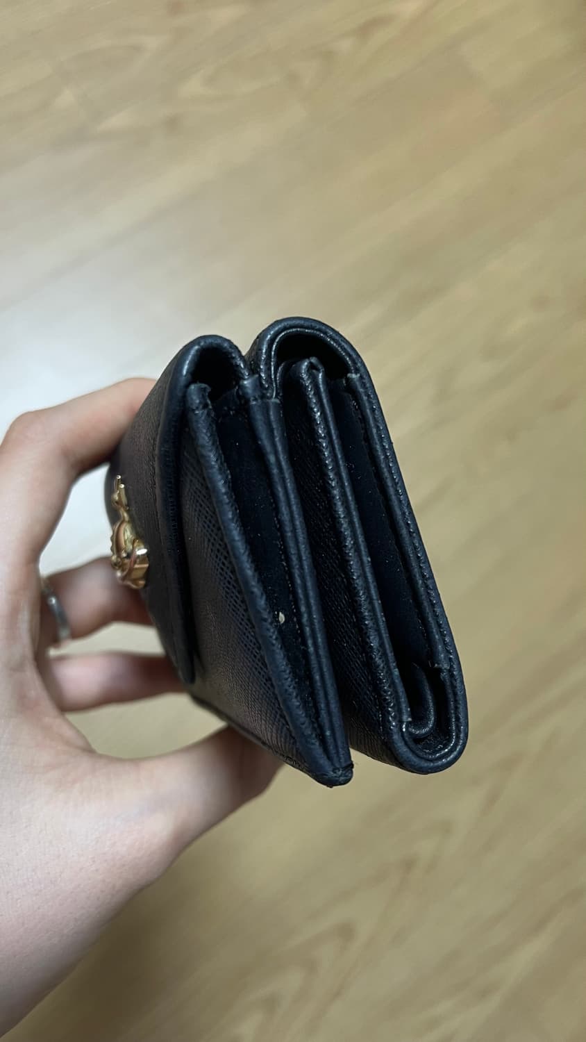 [정품] 비비안 웨스트우드 사피아노 엔벨로프 3단 지갑 (블랙) 상품이미지2