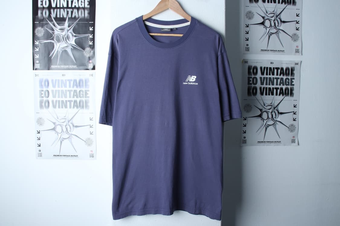 (2XL) 뉴발란스 반팔 티셔츠 빅사이즈 서핑 블루 올드스쿨-H30853 상품이미지2