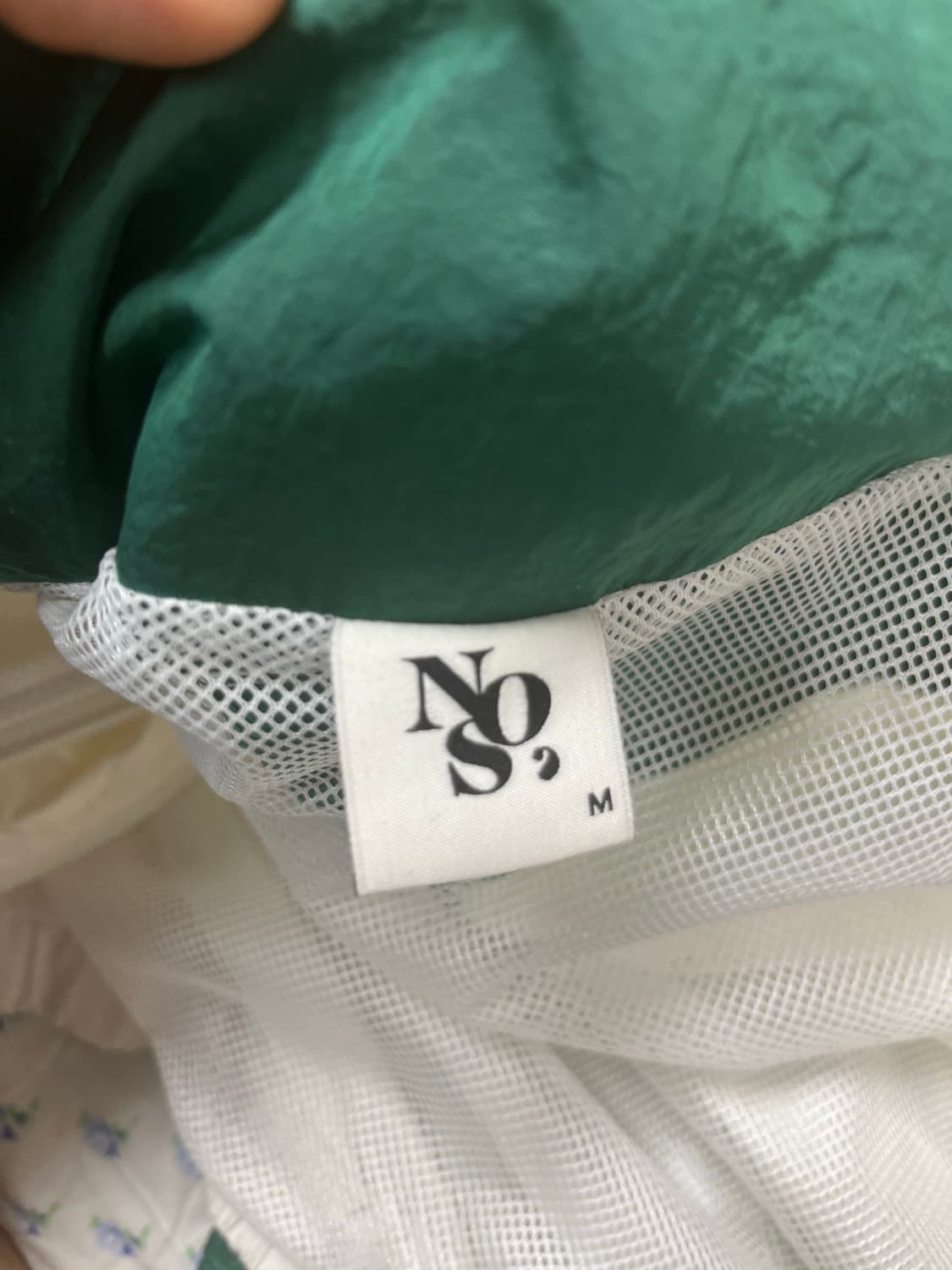 NOS7 노스세븐 아이보리 그린 바람막이 M 상품이미지3