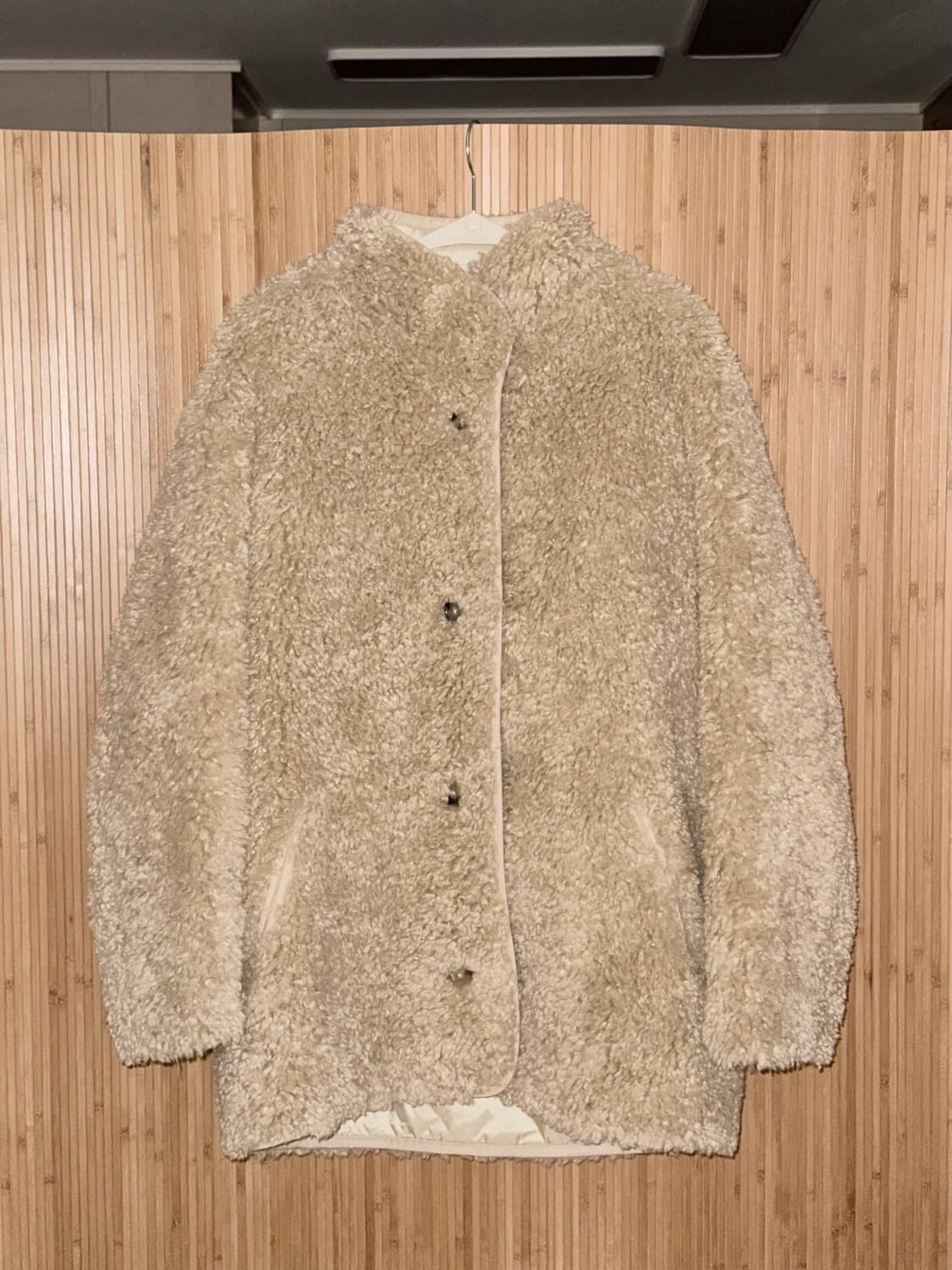 이자벨 마랑 에뚜왈 캐롤리나 리버서블 퍼 코트 자켓 에크루 Isabel 상품이미지9