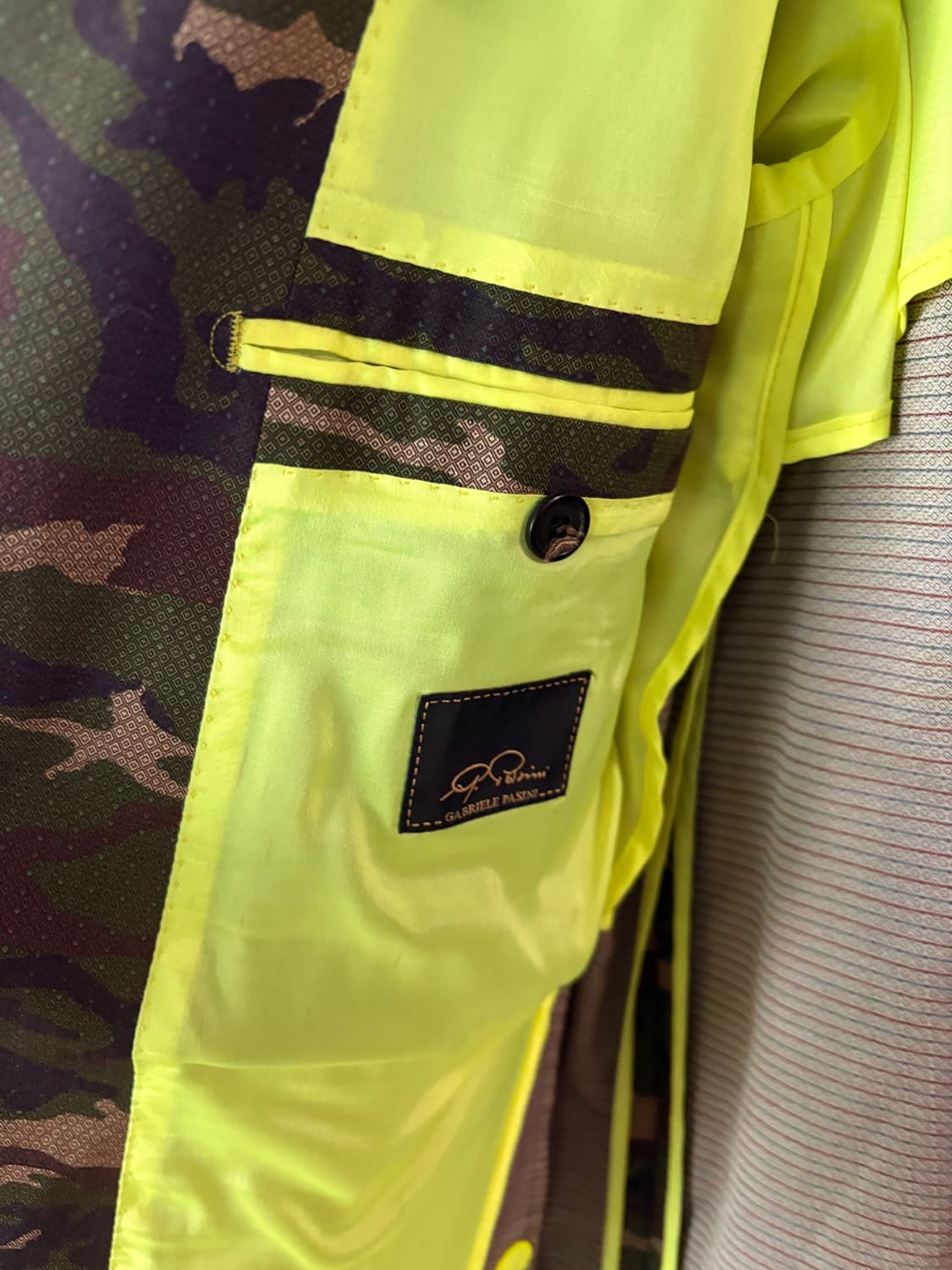 가브리엘 파시니 카모플라쥬 봄시즌 롱자켓 48 상품이미지2