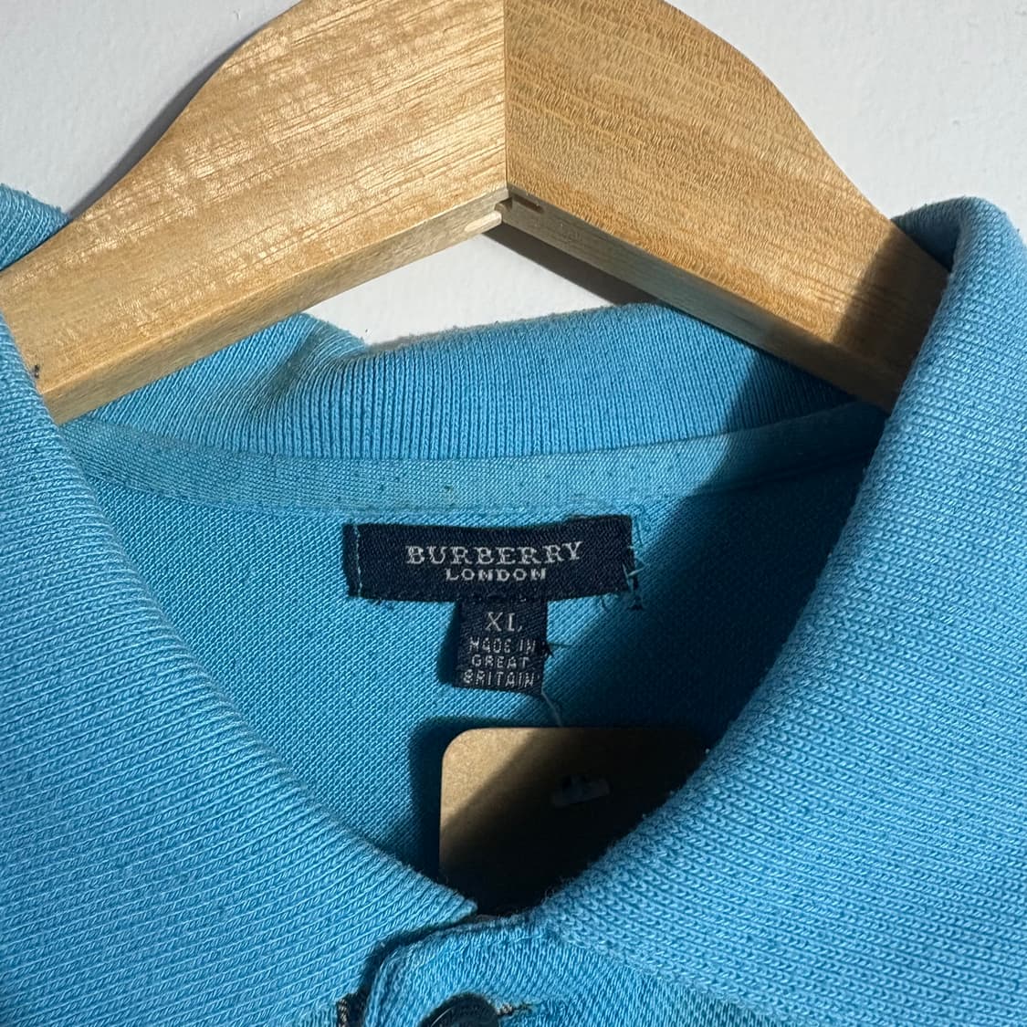 버버리 블루 반팔 카라티 (무료배송) 상품이미지4