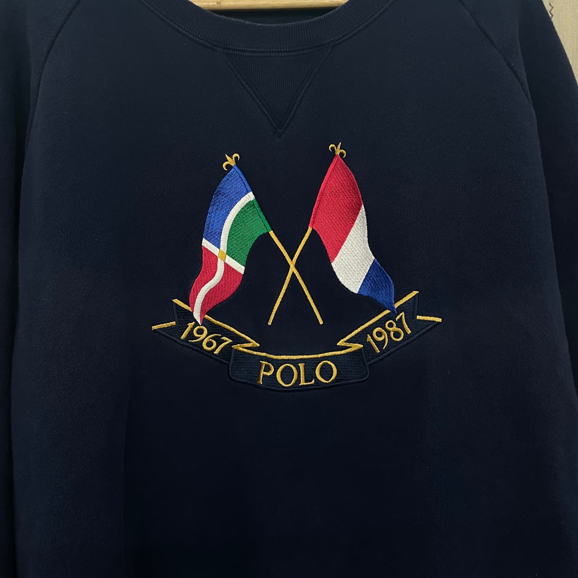 (L) 폴로 랄프로렌 플래그 로고 스웻셔츠 크루넥 맨투맨 polo 상품이미지2