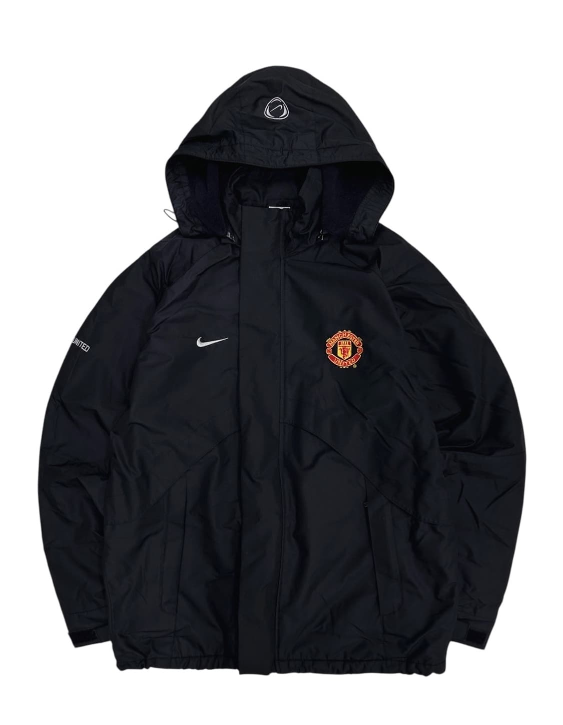 00s 나이키 맨유 기모 후드집업 블랙 (M) 상품이미지1