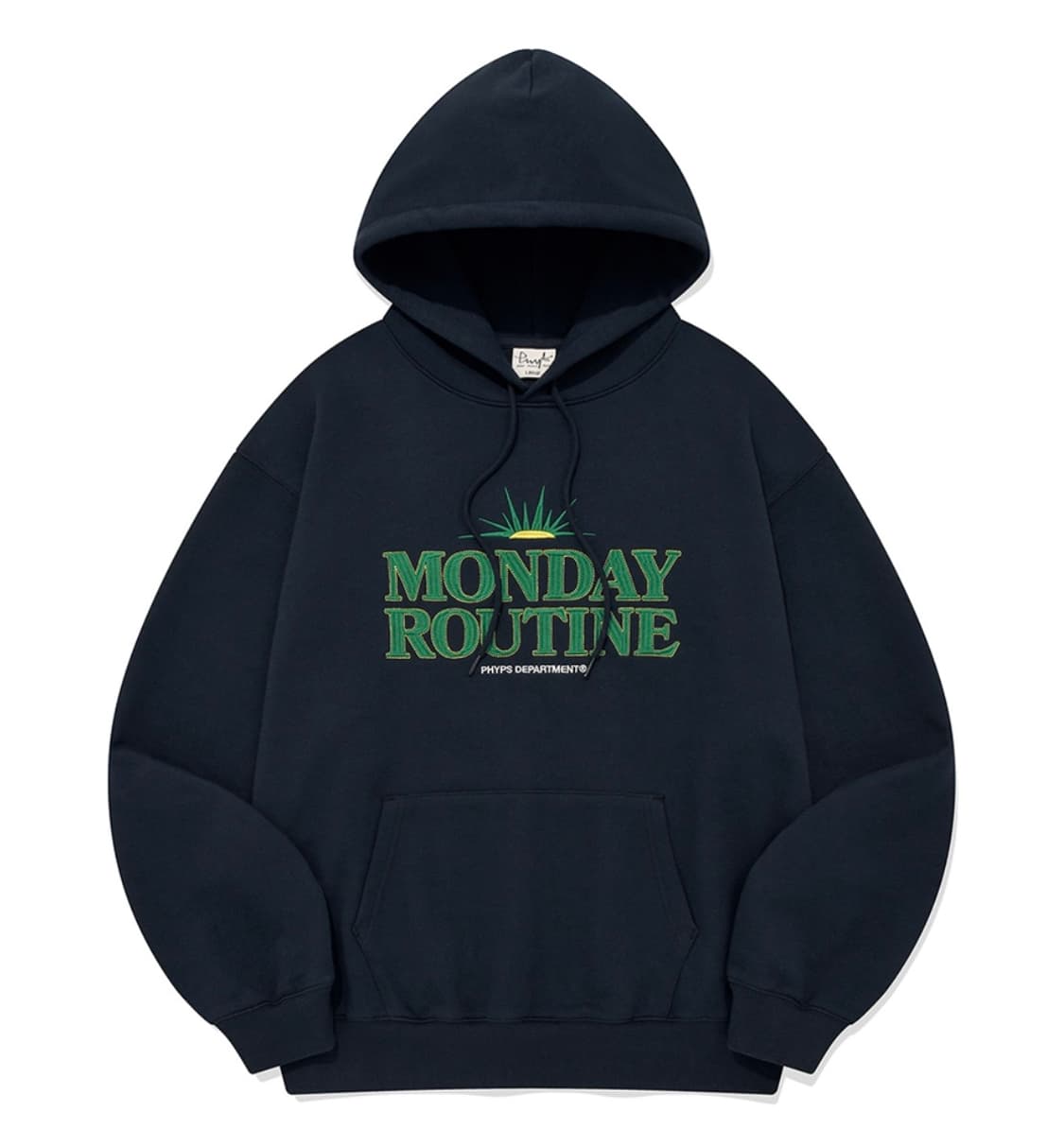 Phyps 핍스 먼데이루틴 스티치 후드 S 네이비 상품이미지1