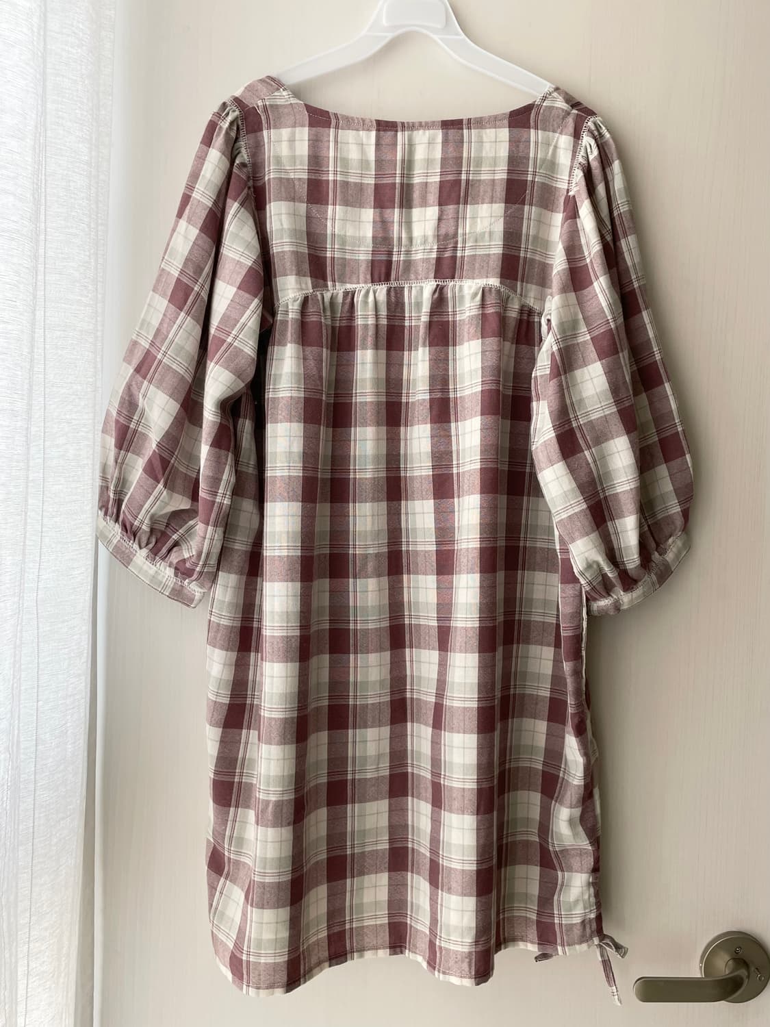 카모메산장 단품 체크 원피스 / 모리걸 하구미 너드 상품이미지2