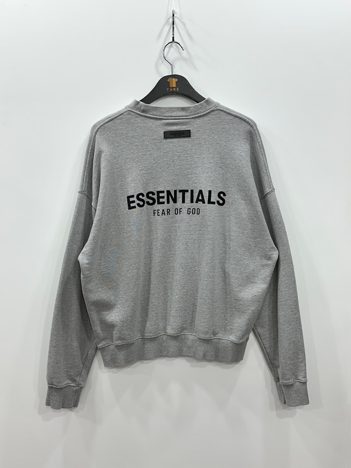 피어오브갓 에센셜 로고 맨투맨 그레이 L 상품이미지6