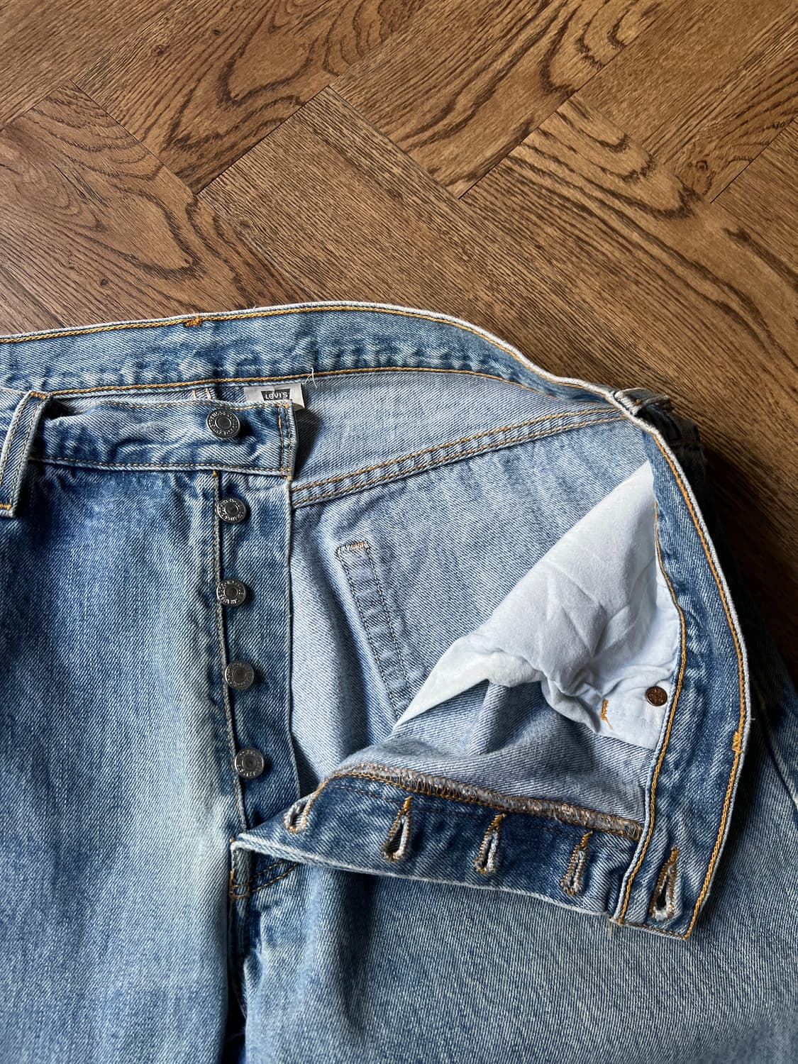 [36]00's 리바이스 501 멕시코제 스트레이트 데님 팬츠 상품이미지3