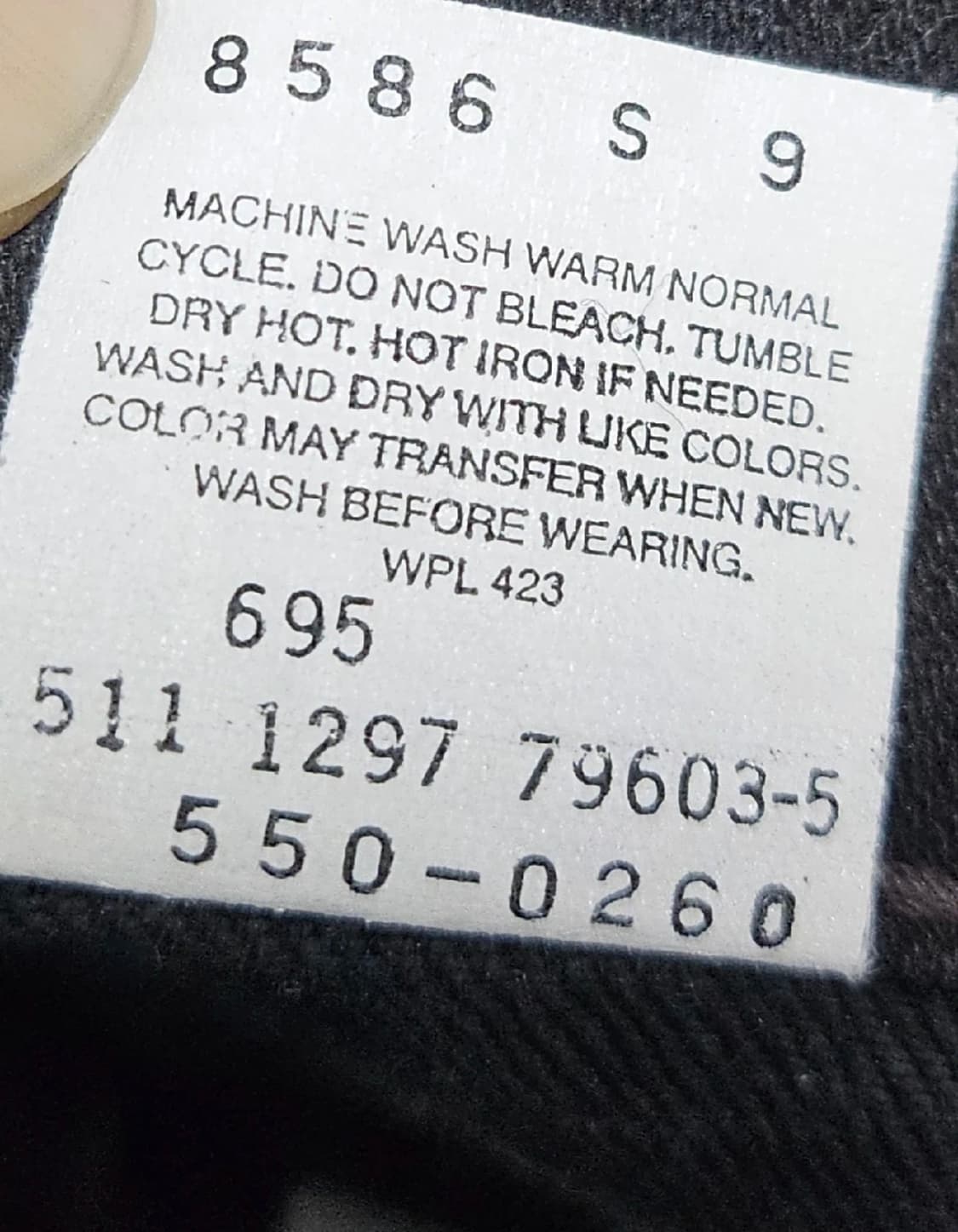 90년대 9Os USA생산 리바이스 550 블랙진 33 상품이미지8