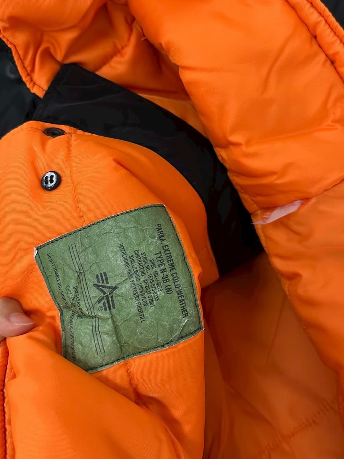 알파인더스트리 N3B 블랙 (L~XL) 상품이미지8