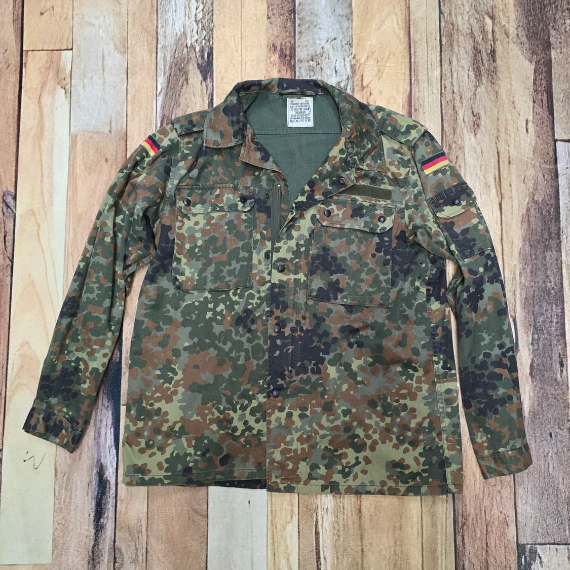 90년대 독일군 플랙탄 카모 필드셔츠 상품이미지1