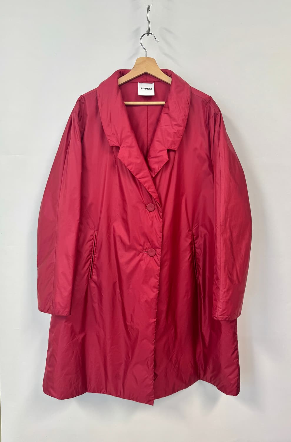 ASPESI 아스페시 버건디 오버사이즈 패딩 코트 L 상품이미지1