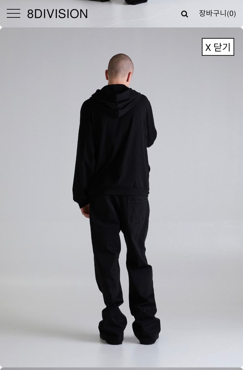 Innir 플레어데님 faded black 2사이즈 상품이미지2