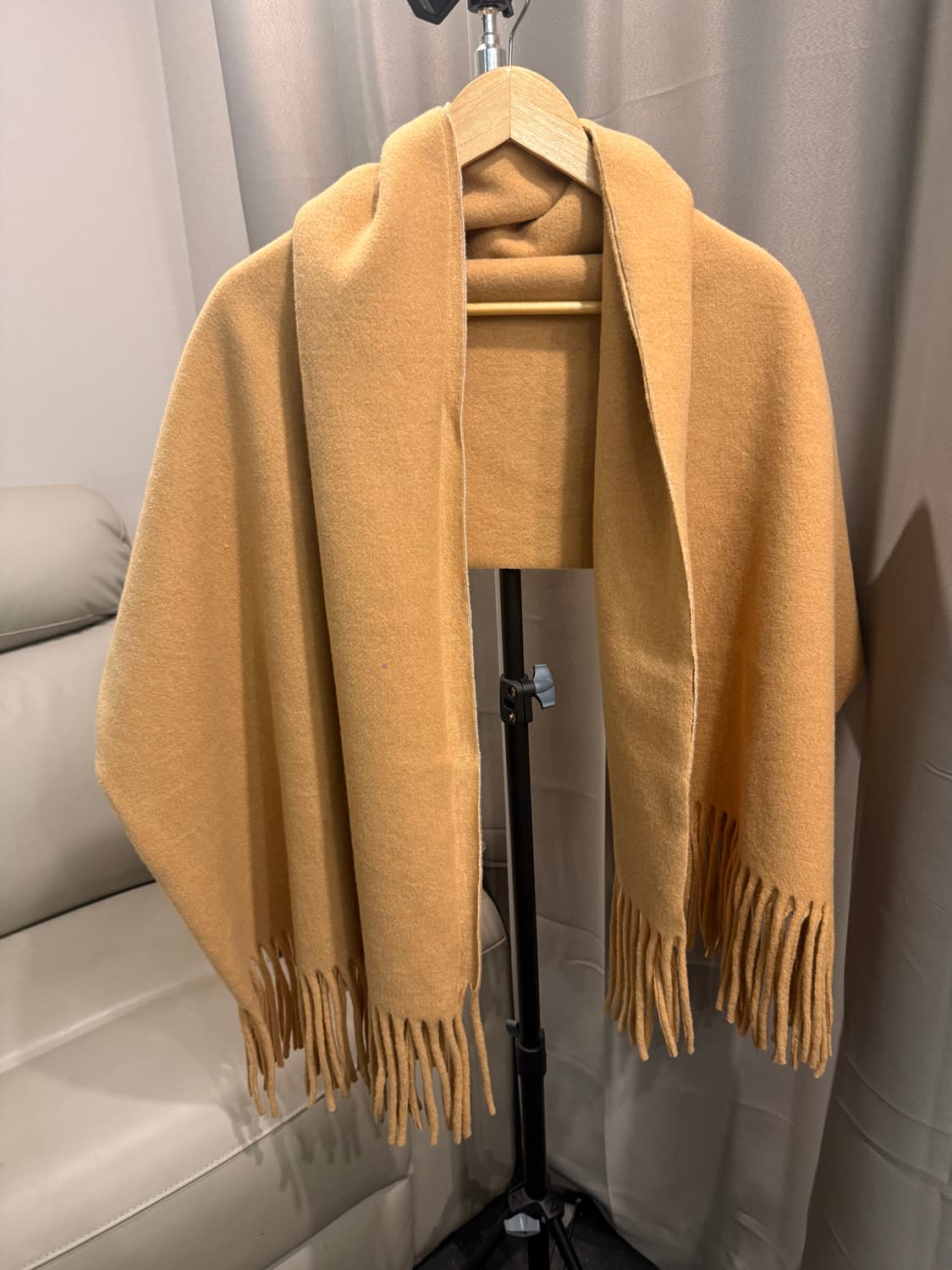케이프 머플러 여성 숄 겸용 숄형 목도리 프린지 숄목도리 루즈핏 상품이미지2