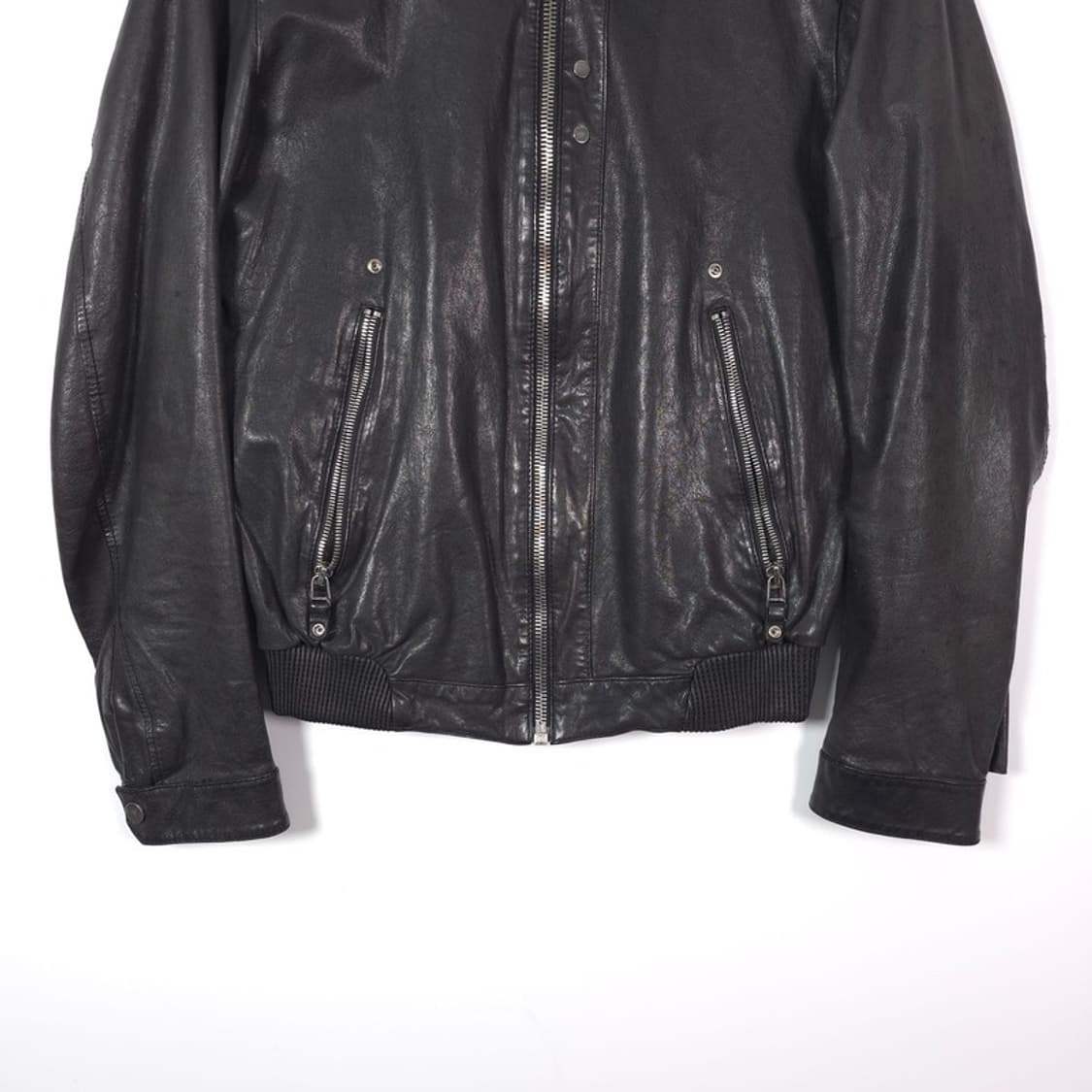 인터메조 리버스 양가죽 레더 봄버 자켓 95 상품이미지4