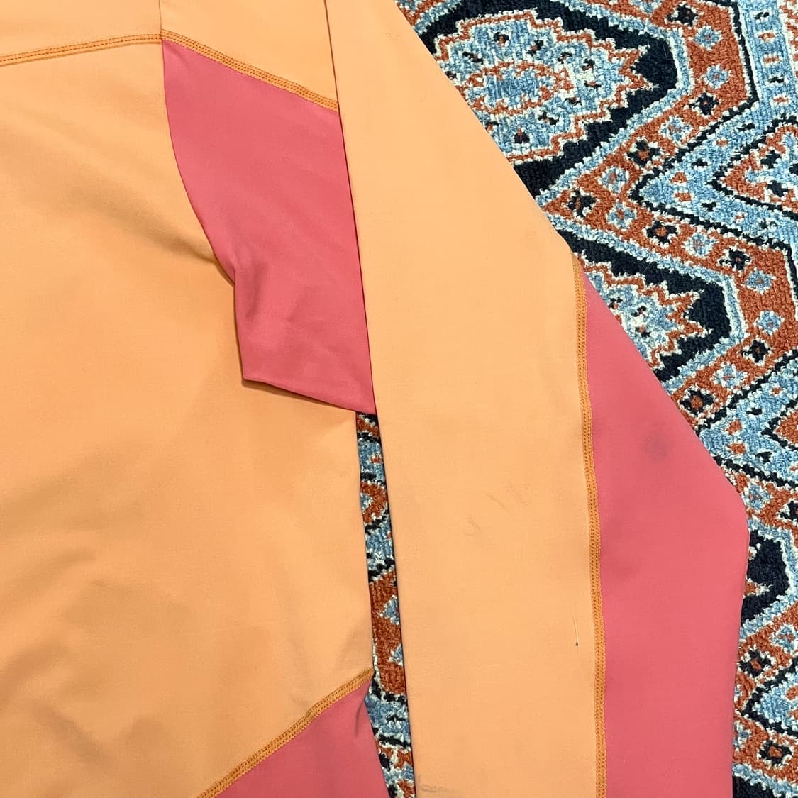 노스페이스 오렌지 반집업 기능성티셔츠 남성105 상품이미지4