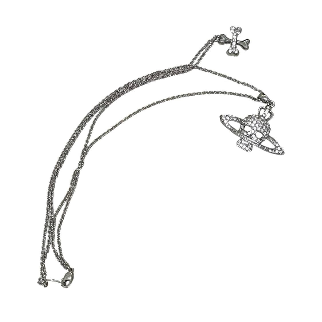 비비안웨스트우드 스컬 해골 레이어드 목걸이 상품이미지2