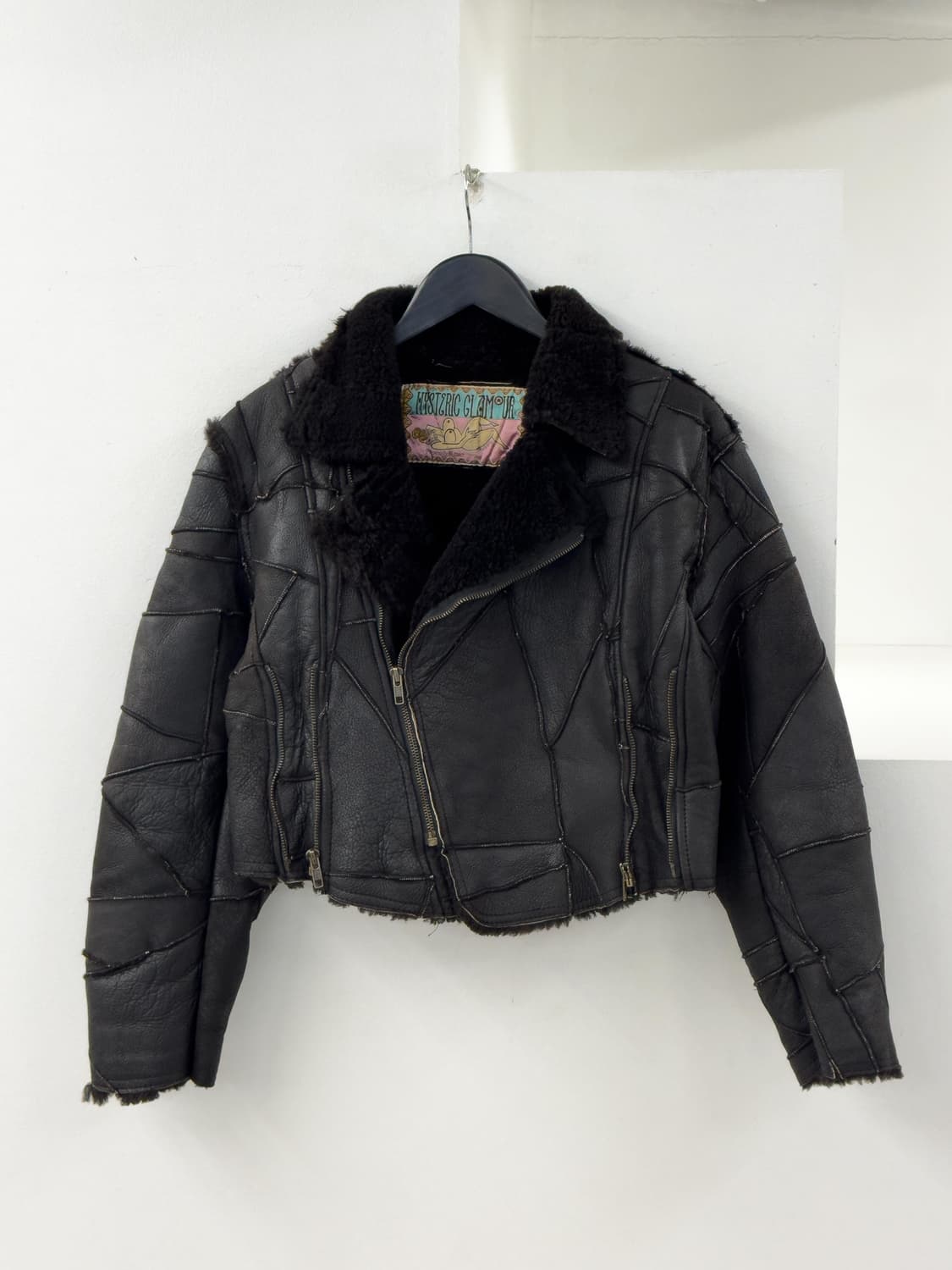 히스테릭 글래머 패치워크 시어링 자켓 상품이미지1