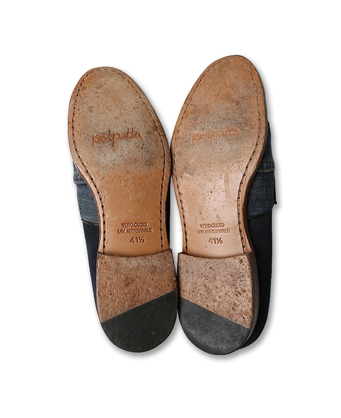 폴페따 [Polpetta] 패치워크 데님 유니크 빈티지 로퍼 상품이미지6