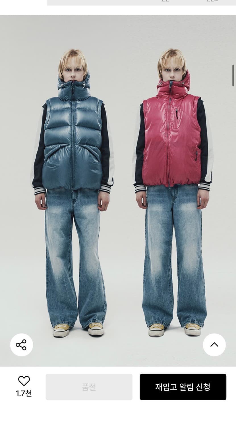 더바이닐하우스 REVERSIBLE PADDED JACKET GREY/M 상품이미지7