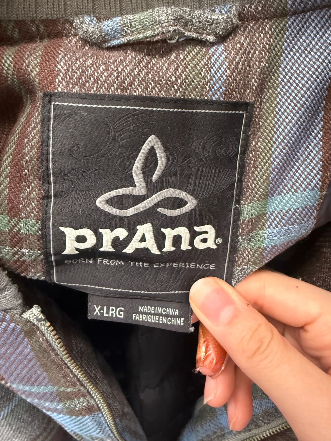 Prana 프라나 체크 덕다운 점퍼 상품이미지5