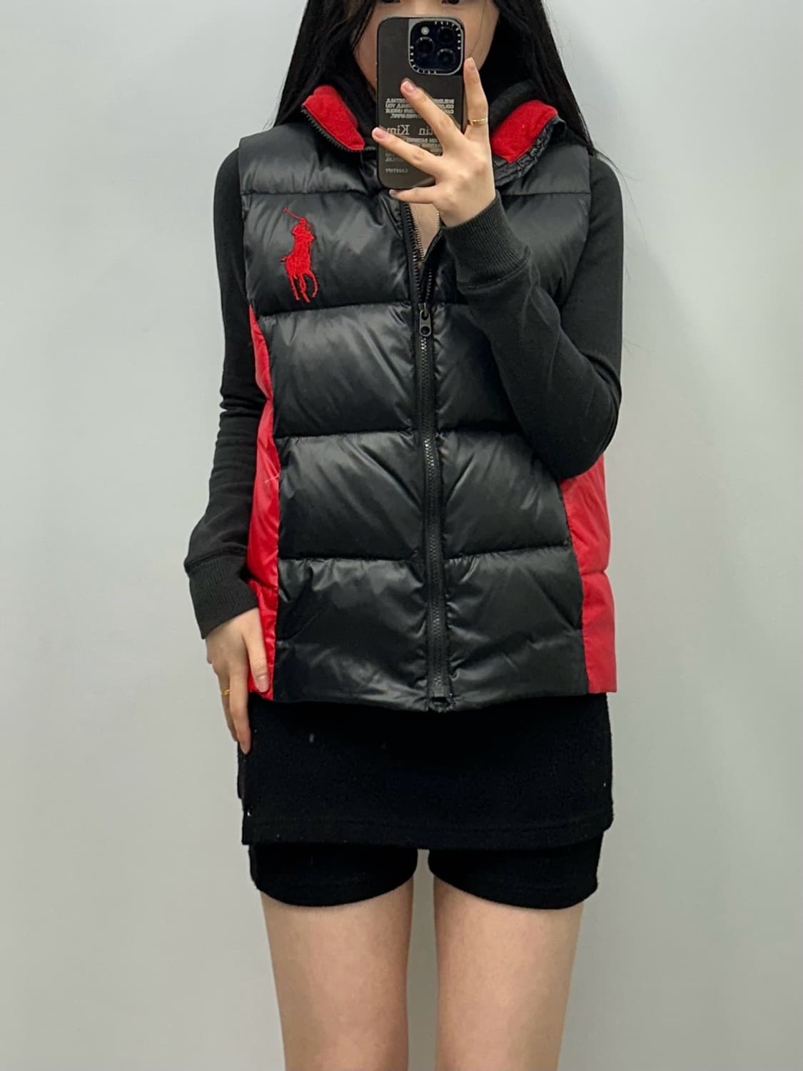 폴로 랄프로렌 빅포니 블랙 조끼 패딩  상품이미지1