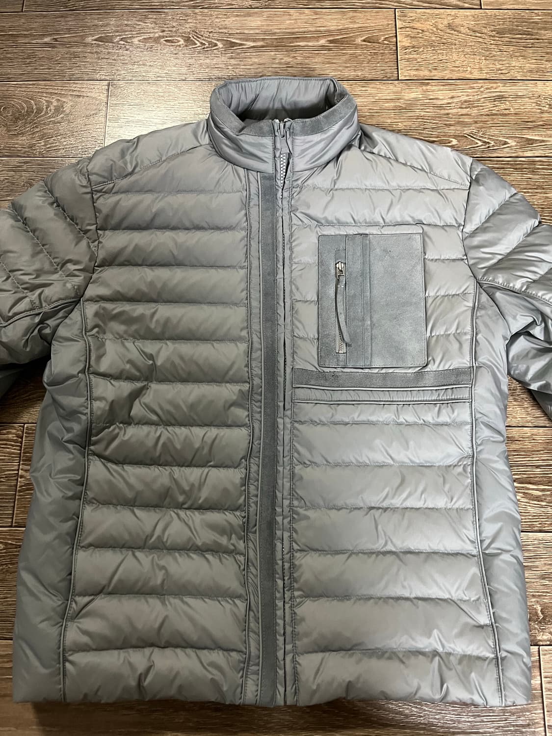 엑슬림 경량패딩 그레이 S 상품이미지1