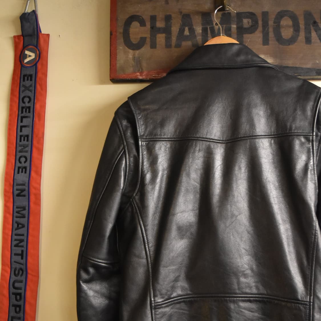 소가죽 라이더 자켓 블랙 (Ruckuz) 상품이미지10