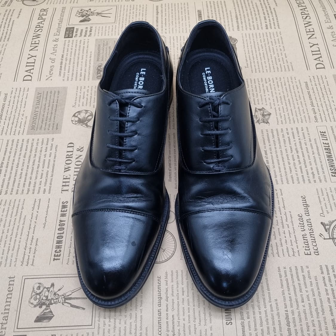 르본디 남성정장구두 실사이즈255 상품이미지2