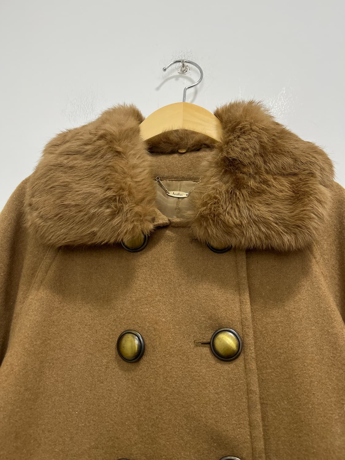 일본 빈티지 모리걸 퍼 케이프 코트 상품이미지6