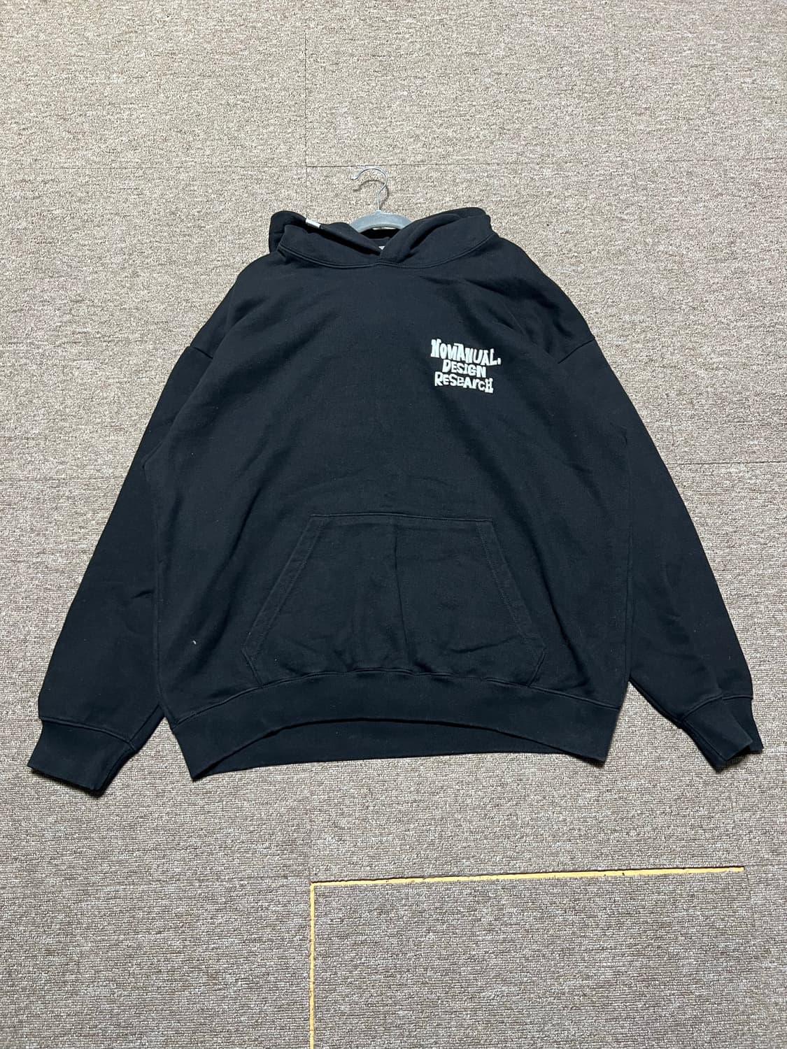 노매뉴얼 오버핏 검정 후드티 XL 상품이미지1