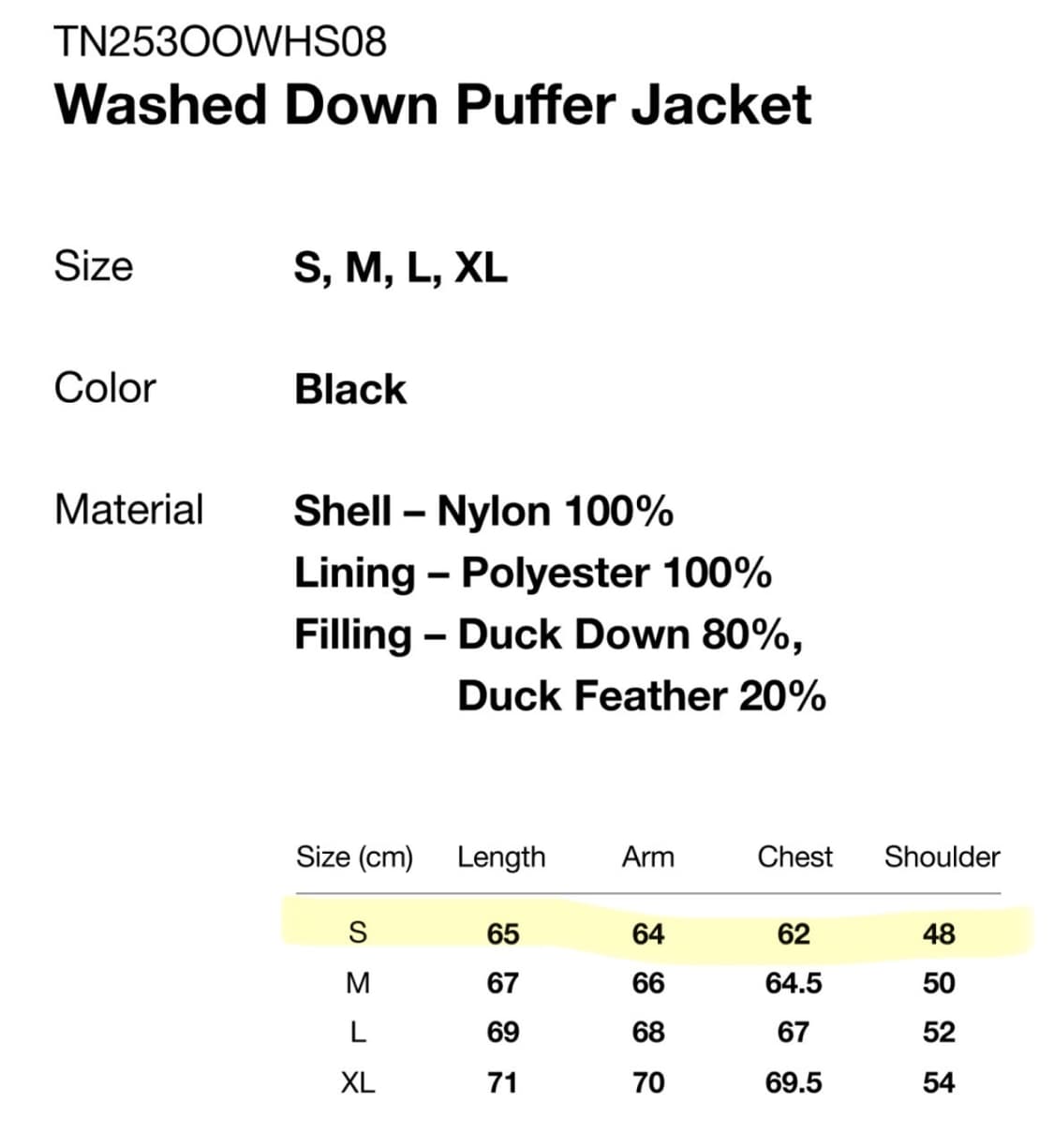 디스이즈네버댓 워시드 다운 푸퍼 재킷 블랙 S 상품이미지9
