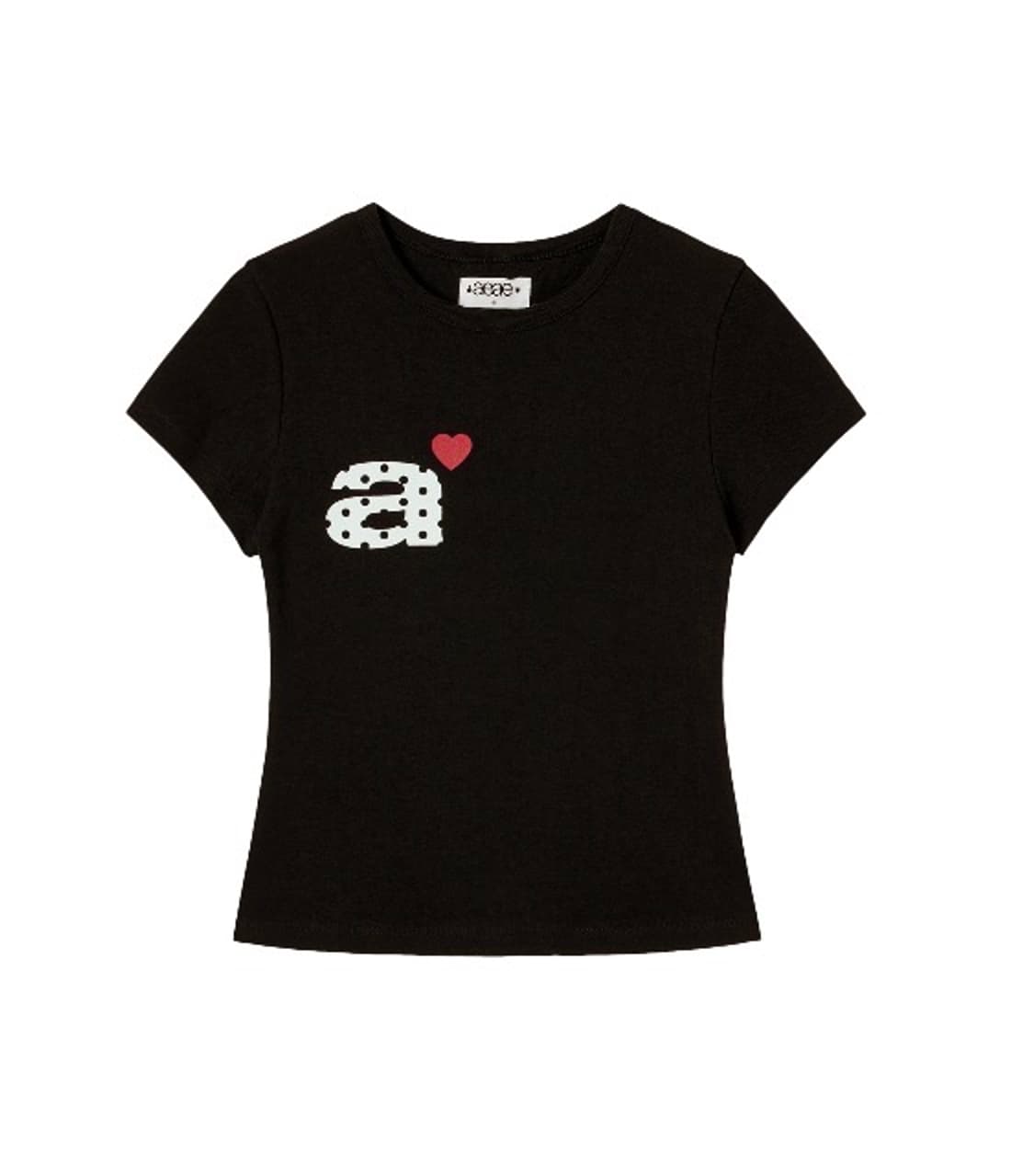 aeae 에이이에이이 도트 반팔 블랙 상품이미지1