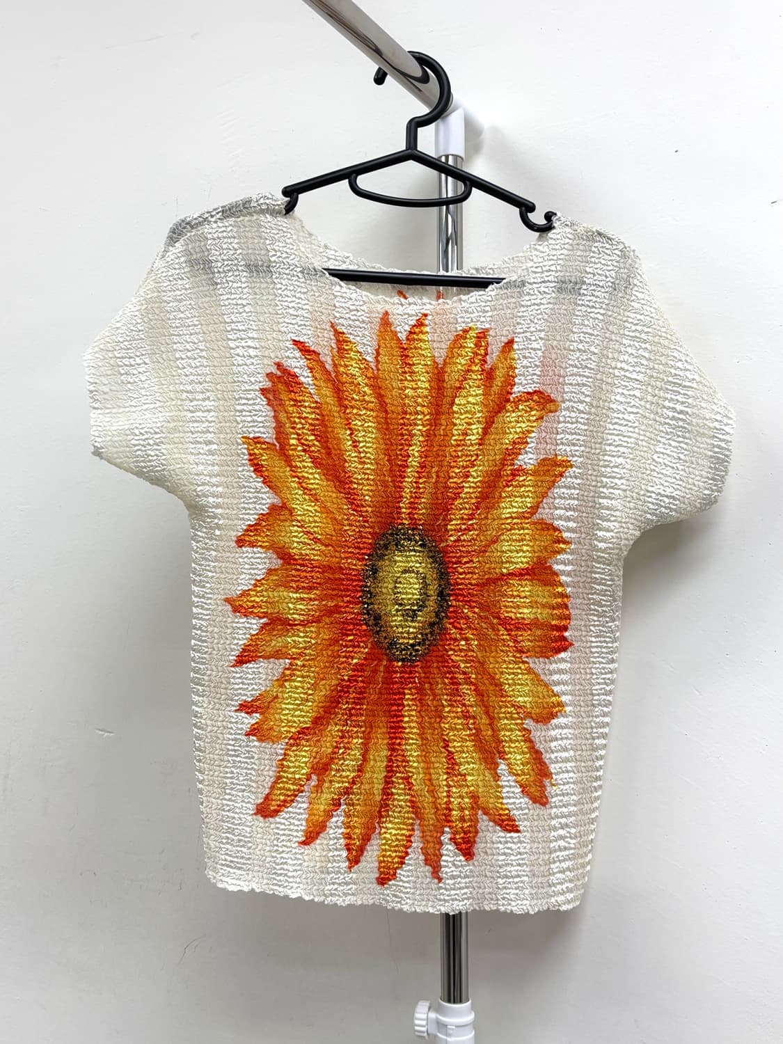 빈티지 팝콘플리츠 블라우스 상품이미지5