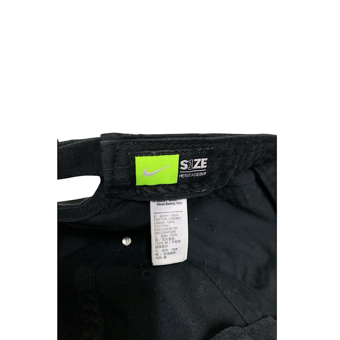 나이키 헤리티지86 블랙 볼캡 모자 상품이미지5