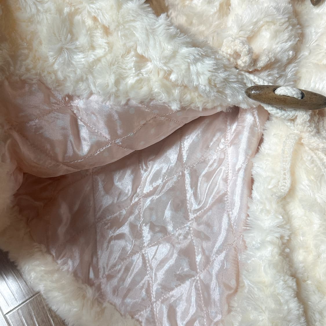 빈티지 라떼 퍼 떡코 더플 코트 히메갸루 로걀 리즈리사깔 히메카지 달천깔 상품이미지3