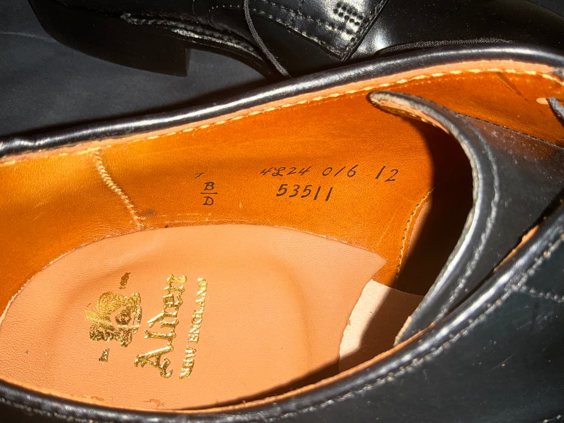 알든 모디파이드 블랙 코도반 더비 53511 US 7D 상품이미지2