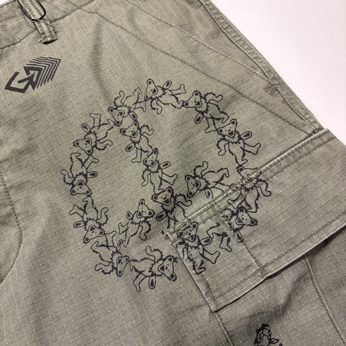 [XL] 디스이즈네버댓 그레이트풀데드 카고 바지 올리브 팬츠 C692 상품이미지4