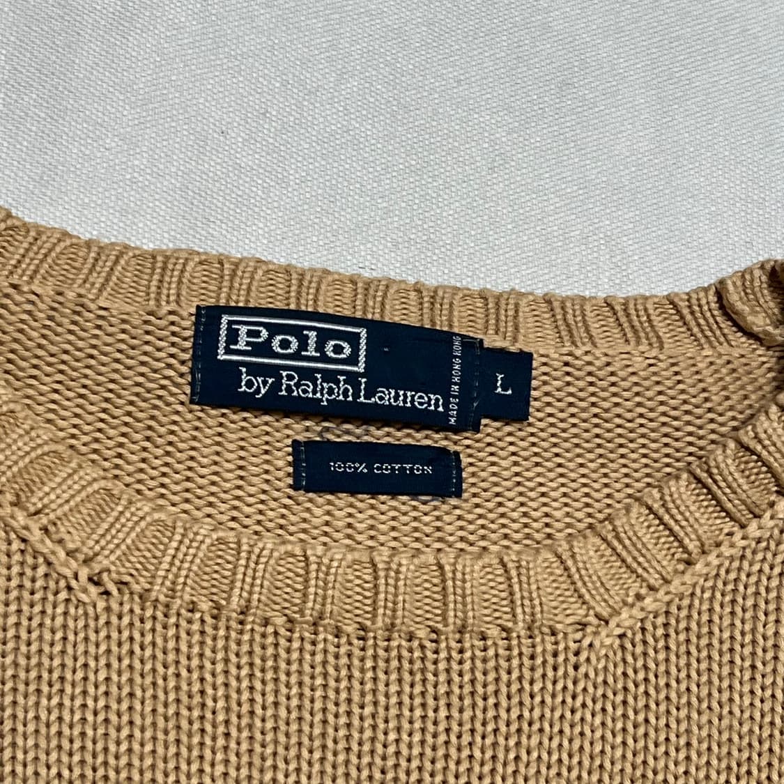 L 폴로랄프로렌 코튼 라운드넥 니트 상품이미지4
